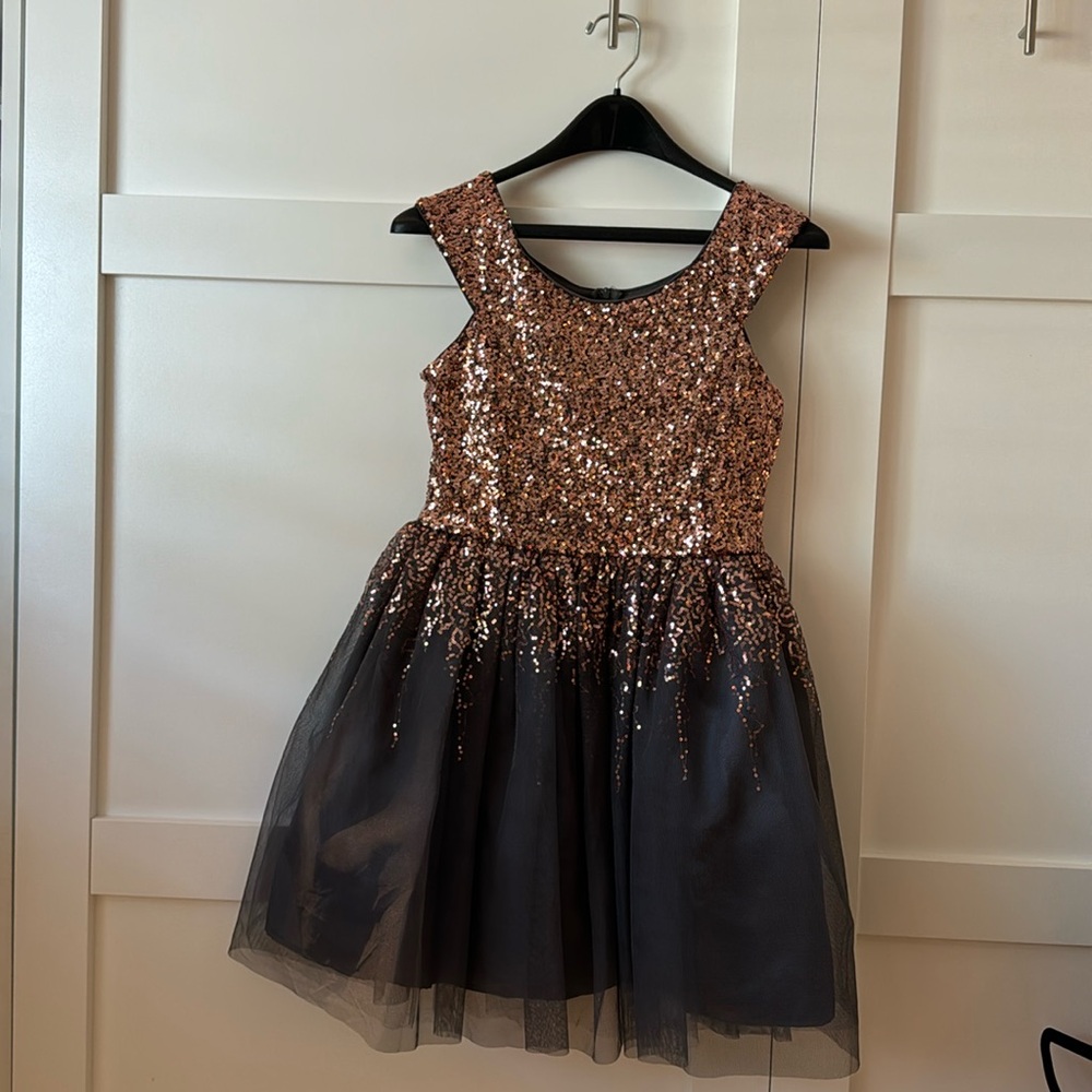 Beautiful girls sequence and tul dress.